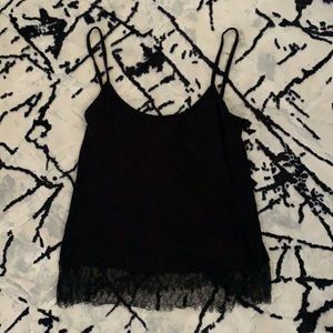 Lace Bottom Tank Top
